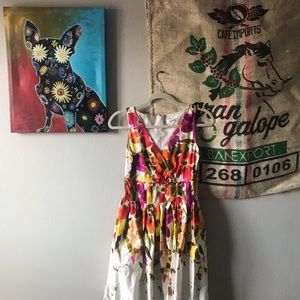 dress barn size 4 sleeveless floral dress